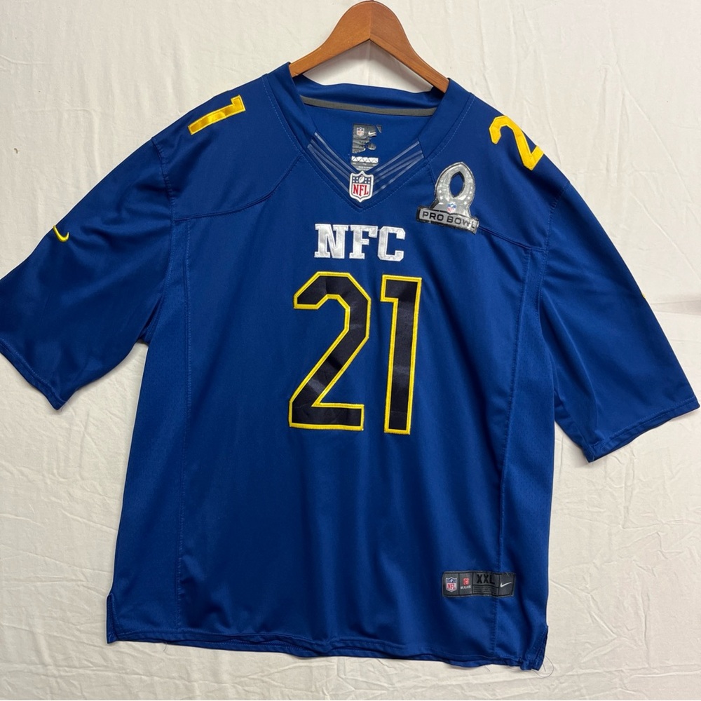 Mens XXL Ezekiel Elliot Pro Bowl Jersey NFC Blue #21 Nike NFL - Picture 3 of 13
